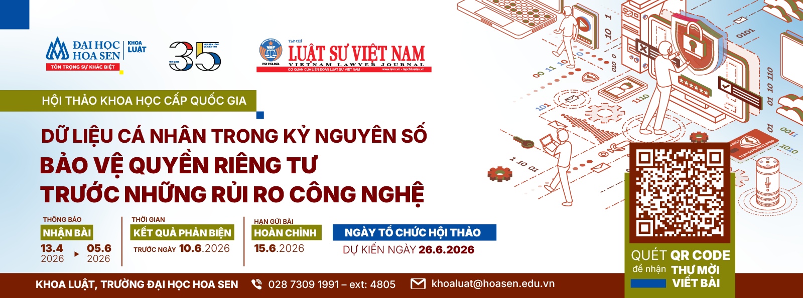 Hội thảo khoa học cấp quốc gia “Dữ liệu cá nhân trong kỷ nguyên số, bảo vệ quyền riêng tư trước những rủi ro công nghệ”