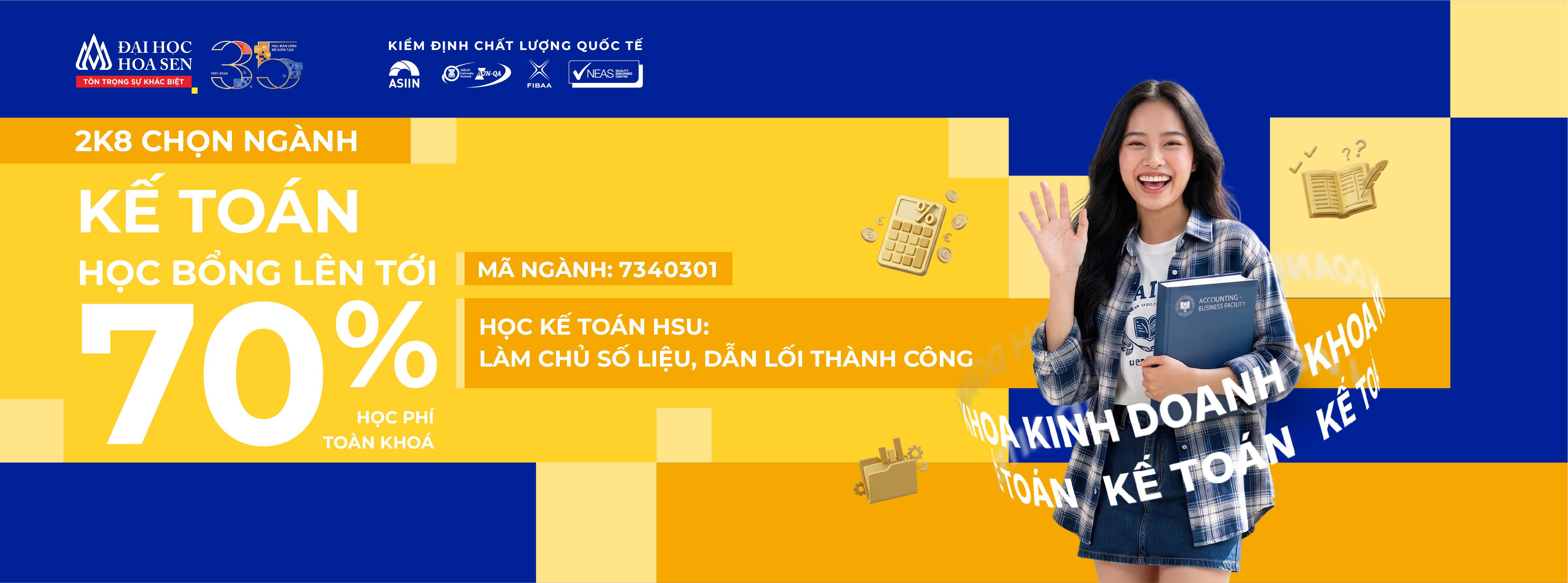 2K8 chọn ngành Kế toán HSU – Học chuẩn ACCA, mở rộng cơ hội nghề nghiệp quốc tế