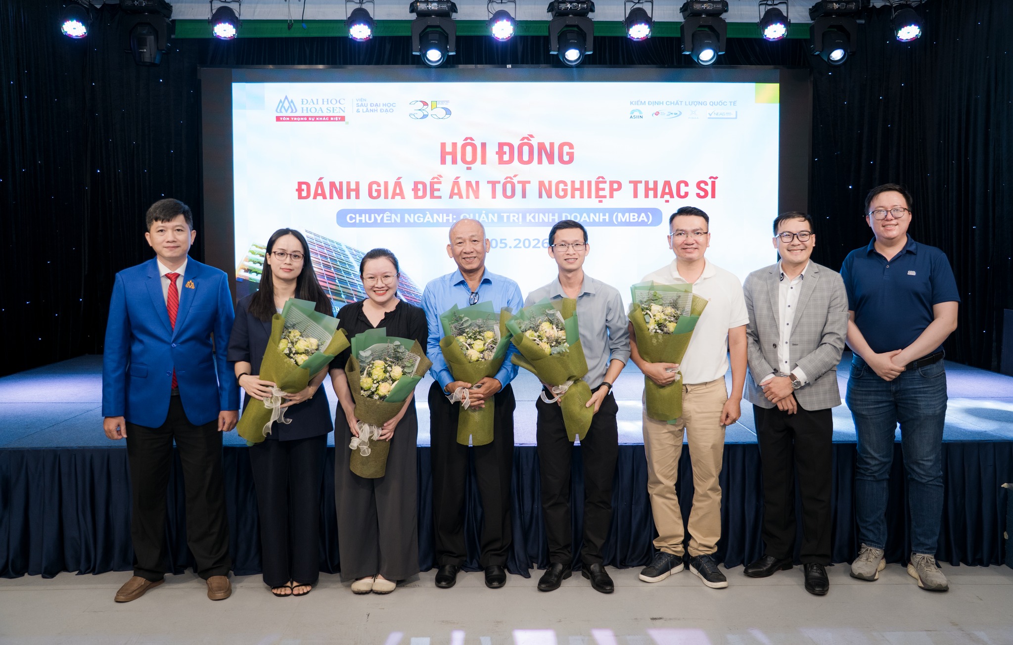 Học viên HSU khẳng định năng lực nghiên cứu và ứng dụng qua Hội đồng bảo vệ đề án tốt nghiệp thạc sĩ