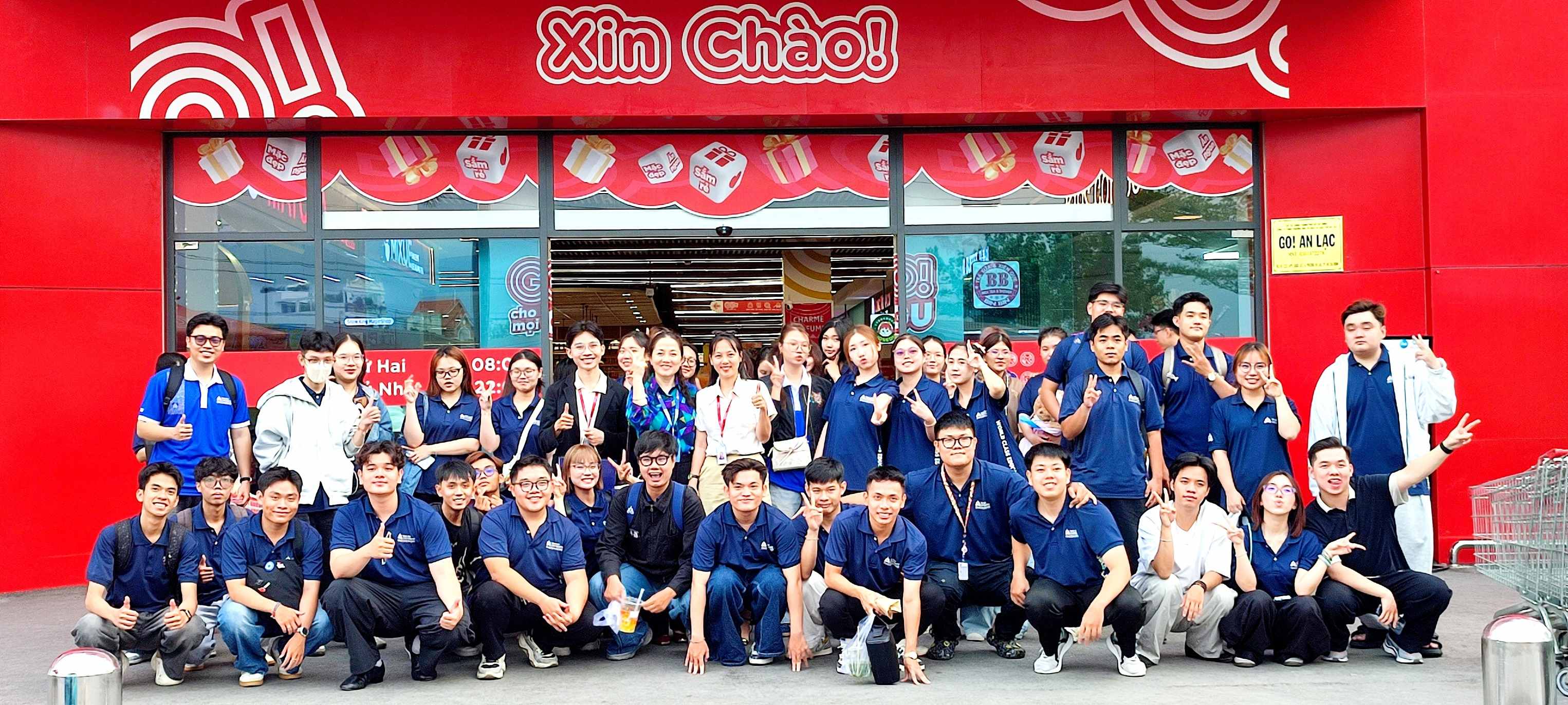 Sinh viên Marketing HSU khám phá thực tiễn xây dựng thương hiệu tại GO! An Lạc