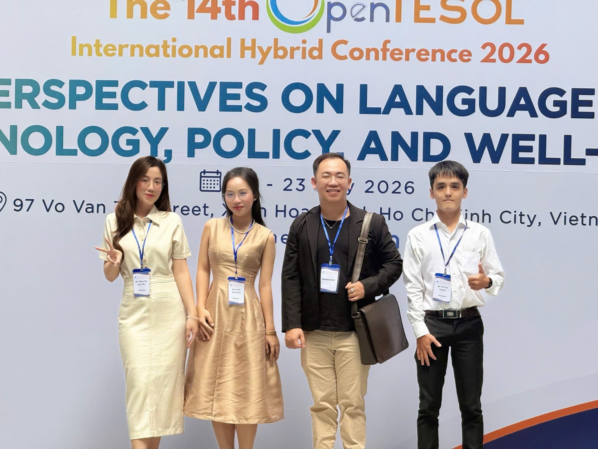Sinh viên Ngôn ngữ Anh HSU trình bày nghiên cứu tại Hội thảo quốc tế OPENTESOL 2026