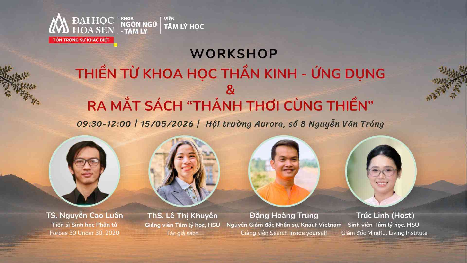Workshop “Thiền từ khoa học thần kinh – Ứng dụng