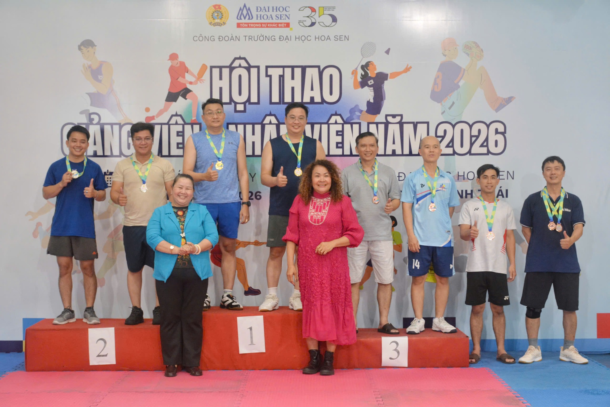 Hội thao Giảng viên - Nhân viên HSU 2026: Chung nhịp tinh thần Hoa Sen nhân dấu mốc 35 năm
