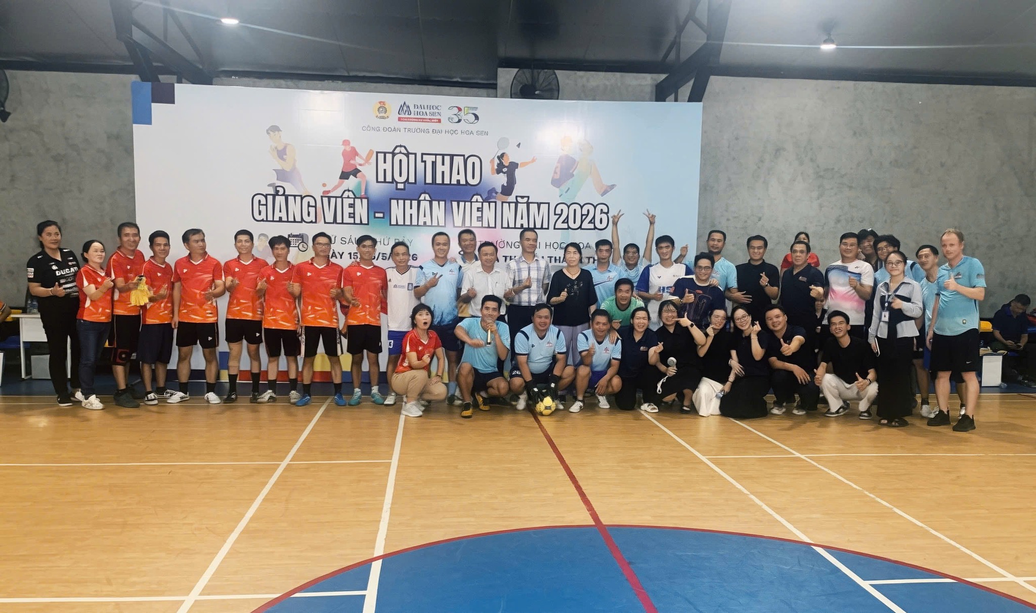 Hội thao Giảng viên - Nhân viên HSU 2026: Chung nhịp tinh thần Hoa Sen nhân dấu mốc 35 năm