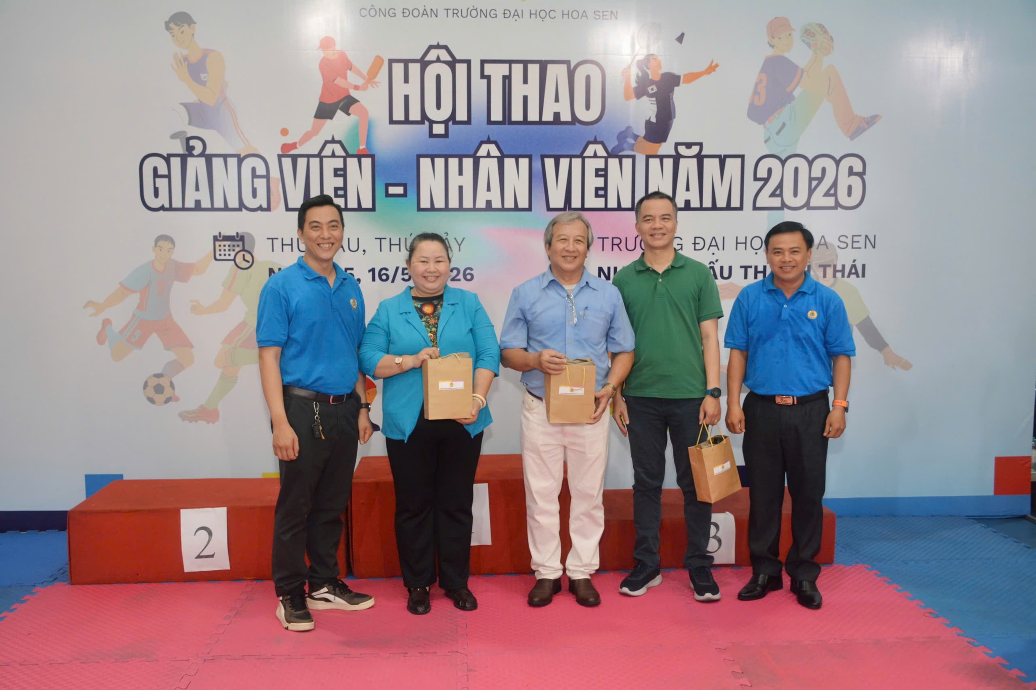Hội thao Giảng viên - Nhân viên HSU 2026: Chung nhịp tinh thần Hoa Sen nhân dấu mốc 35 năm