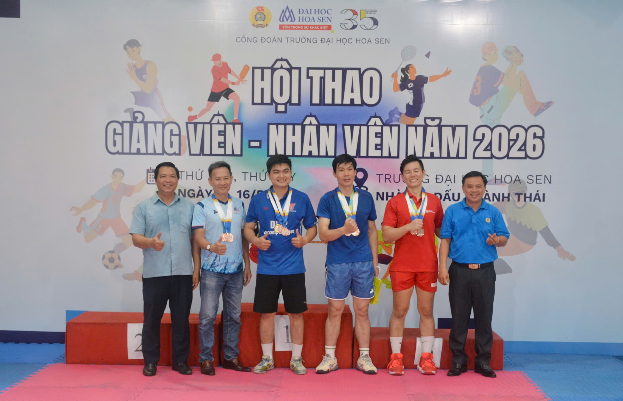 Hội thao Giảng viên - Nhân viên HSU 2026: Chung nhịp tinh thần Hoa Sen nhân dấu mốc 35 năm