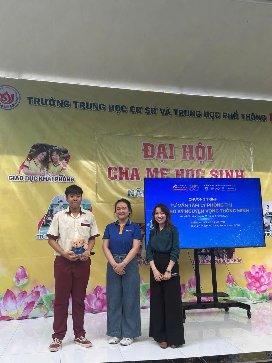 Giảng viên ngành Tâm lý học HSU chia sẻ cách vượt áp lực mùa thi cùng học sinh THCS – THPT Hoa Sen