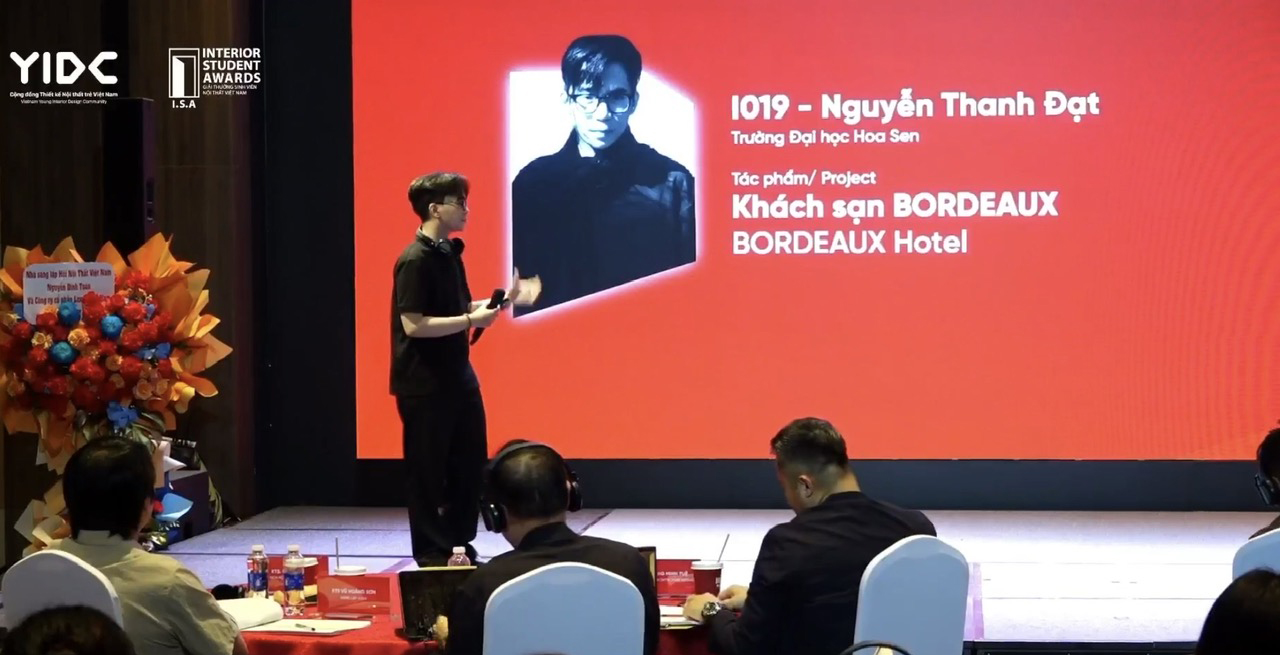 Nguyễn Thanh Đạt và Bordeaux Hotel: Bản giao hưởng của điện ảnh và ngôn ngữ nội thất tại ISA 2026