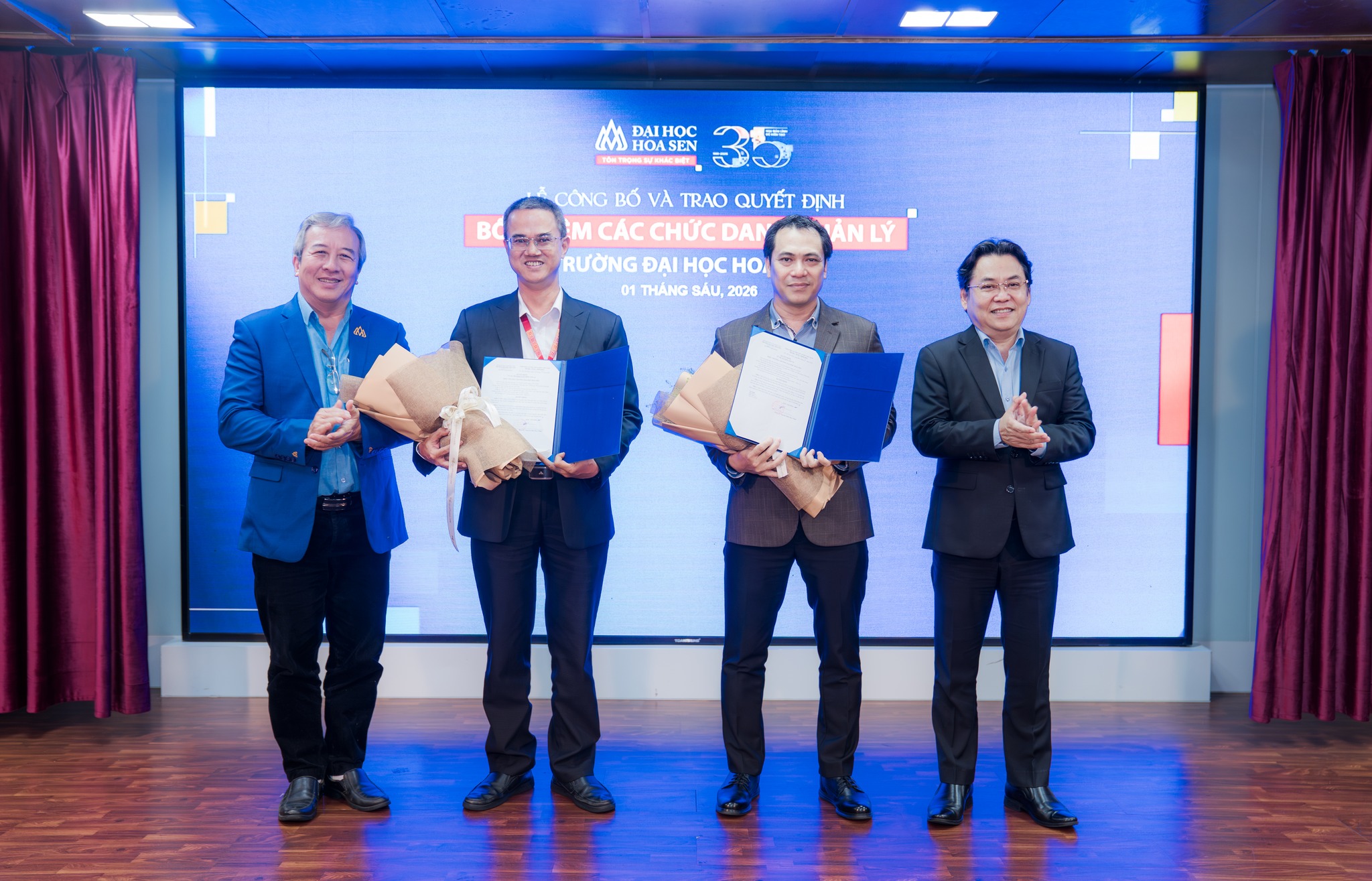 Đại học Hoa Sen công bố và trao quyết định bổ nhiệm các chức danh quản lý
