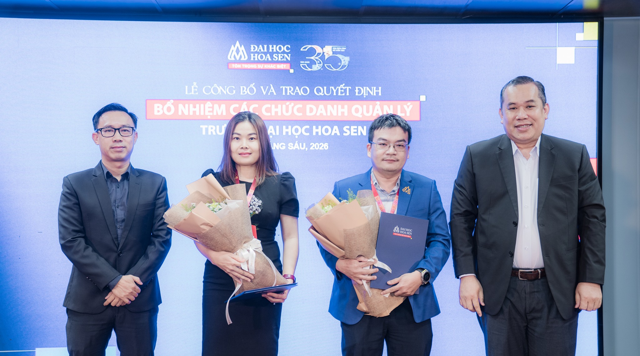 Đại học Hoa Sen công bố và trao quyết định bổ nhiệm các chức danh quản lý