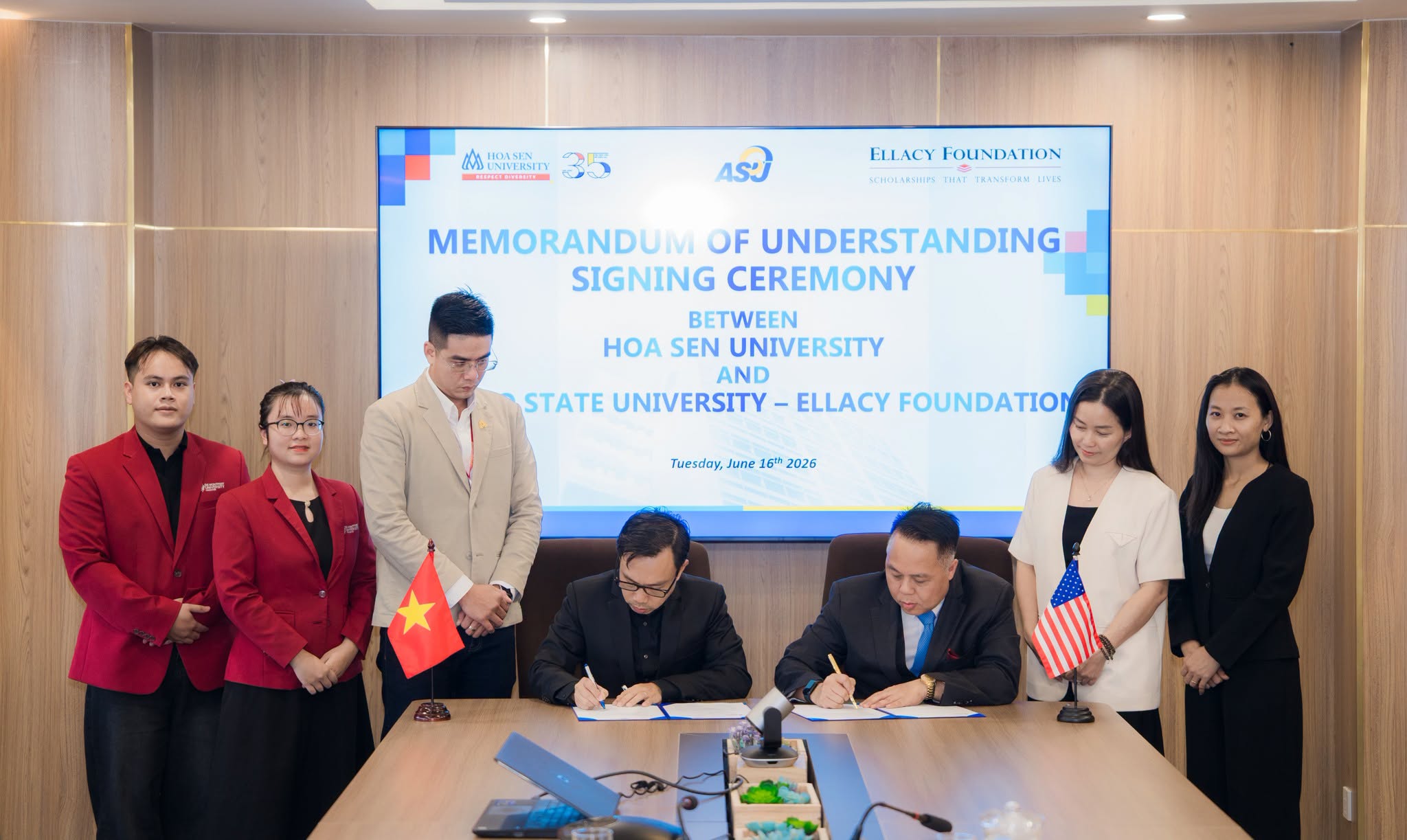 Đại học Hoa Sen ký kết hợp tác với Angelo State University (Hoa Kỳ), mở rộng cơ hội học tập quốc tế cho sinh viên