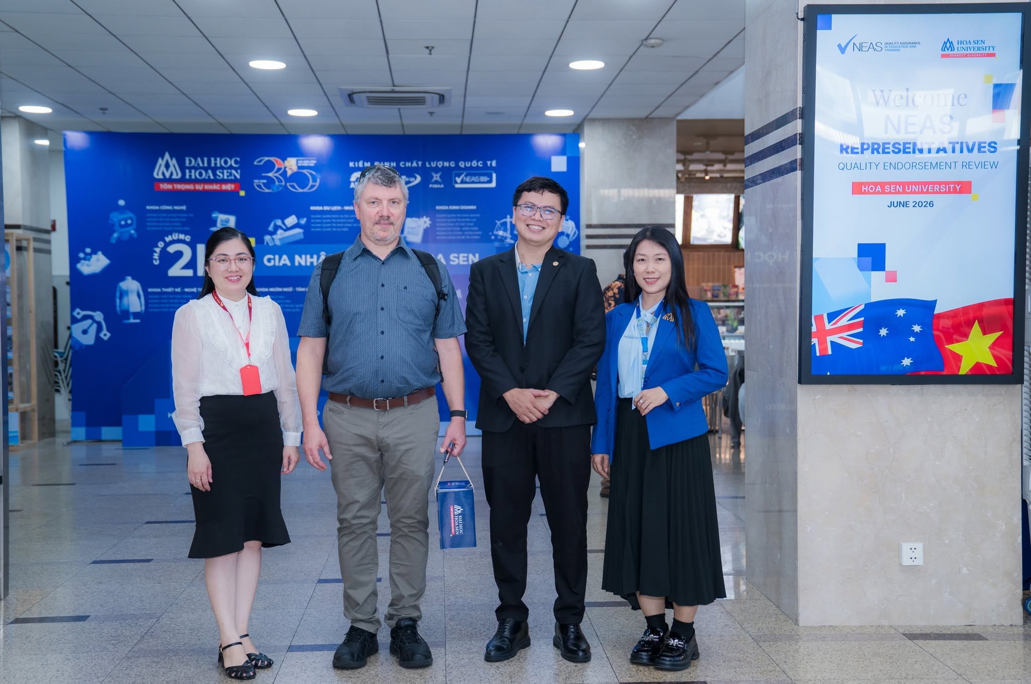Đại học Hoa Sen làm việc cùng NEAS, tiếp tục khẳng định chất lượng chương trình Anh văn tổng quát theo chuẩn quốc tế