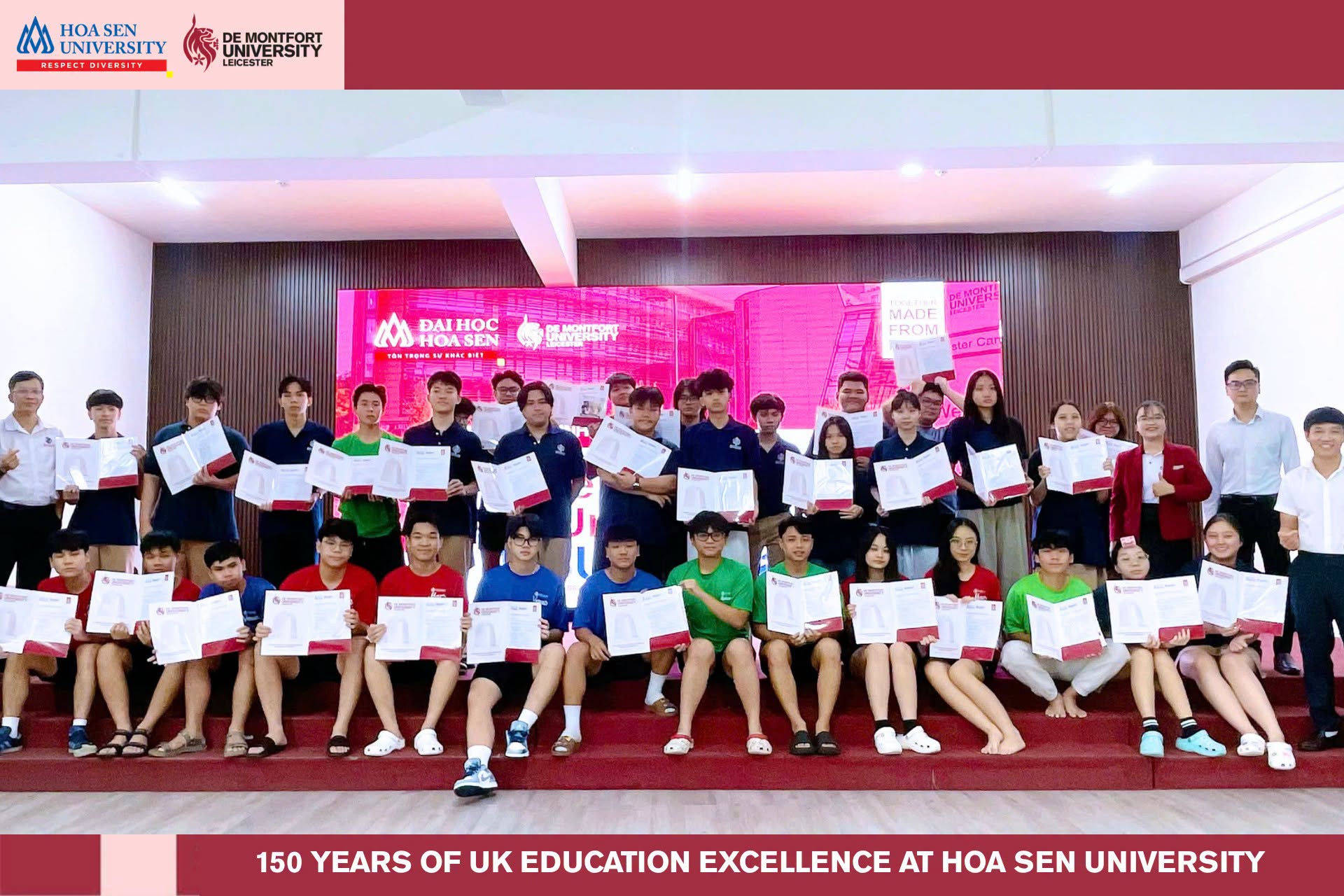 Chương trình DMU-HSU trao gần 50 suất học bổng tại Bà Rịa - Vũng Tàu, mở rộng cơ hội tiếp cận giáo dục chuẩn Vương quốc Anh