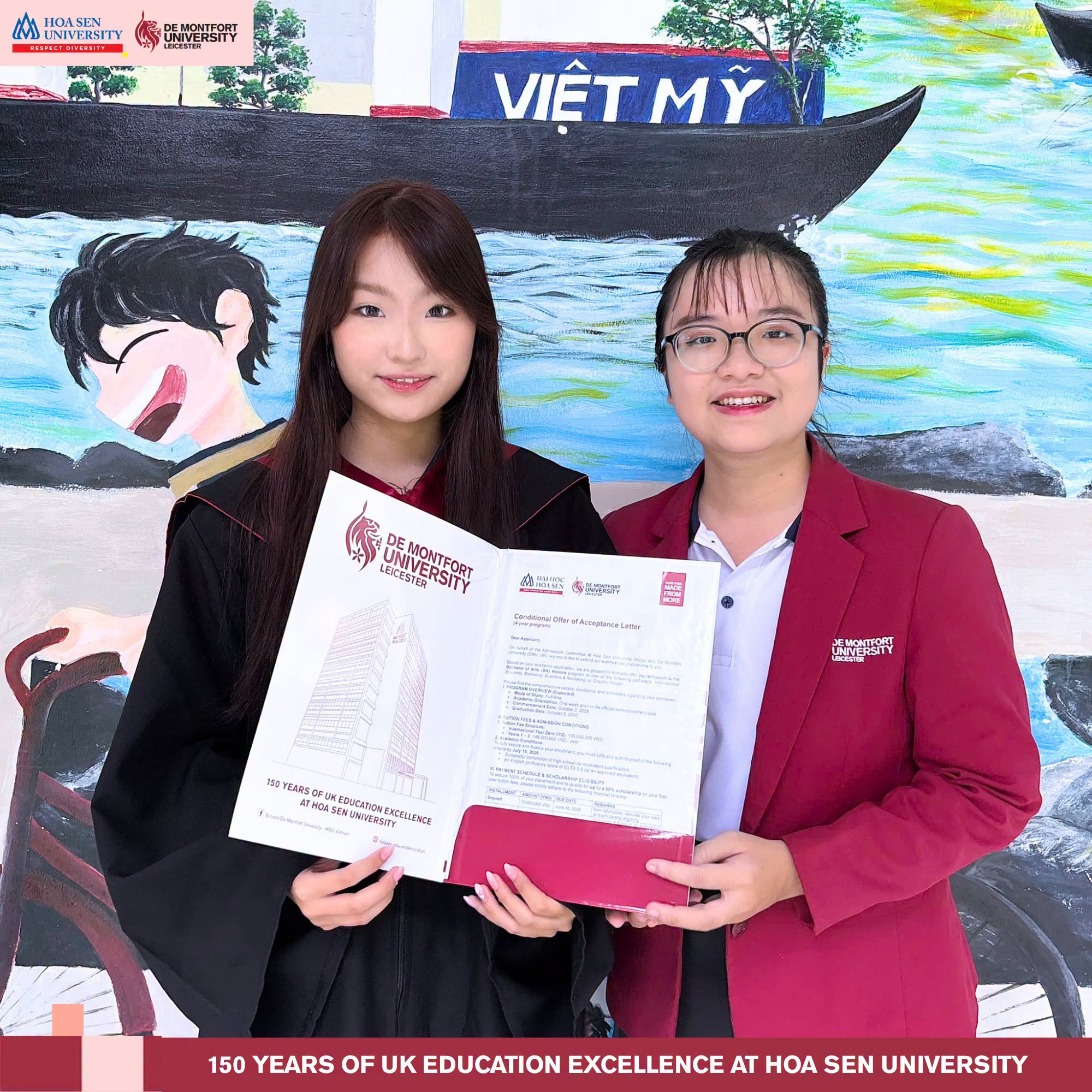 Chương trình DMU-HSU trao gần 50 suất học bổng tại Bà Rịa - Vũng Tàu, mở rộng cơ hội tiếp cận giáo dục chuẩn Vương quốc Anh