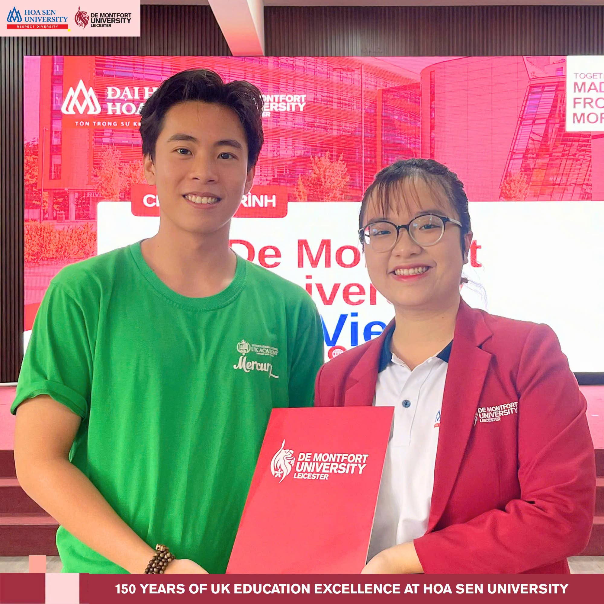 Chương trình DMU-HSU trao gần 50 suất học bổng tại Bà Rịa - Vũng Tàu, mở rộng cơ hội tiếp cận giáo dục chuẩn Vương quốc Anh