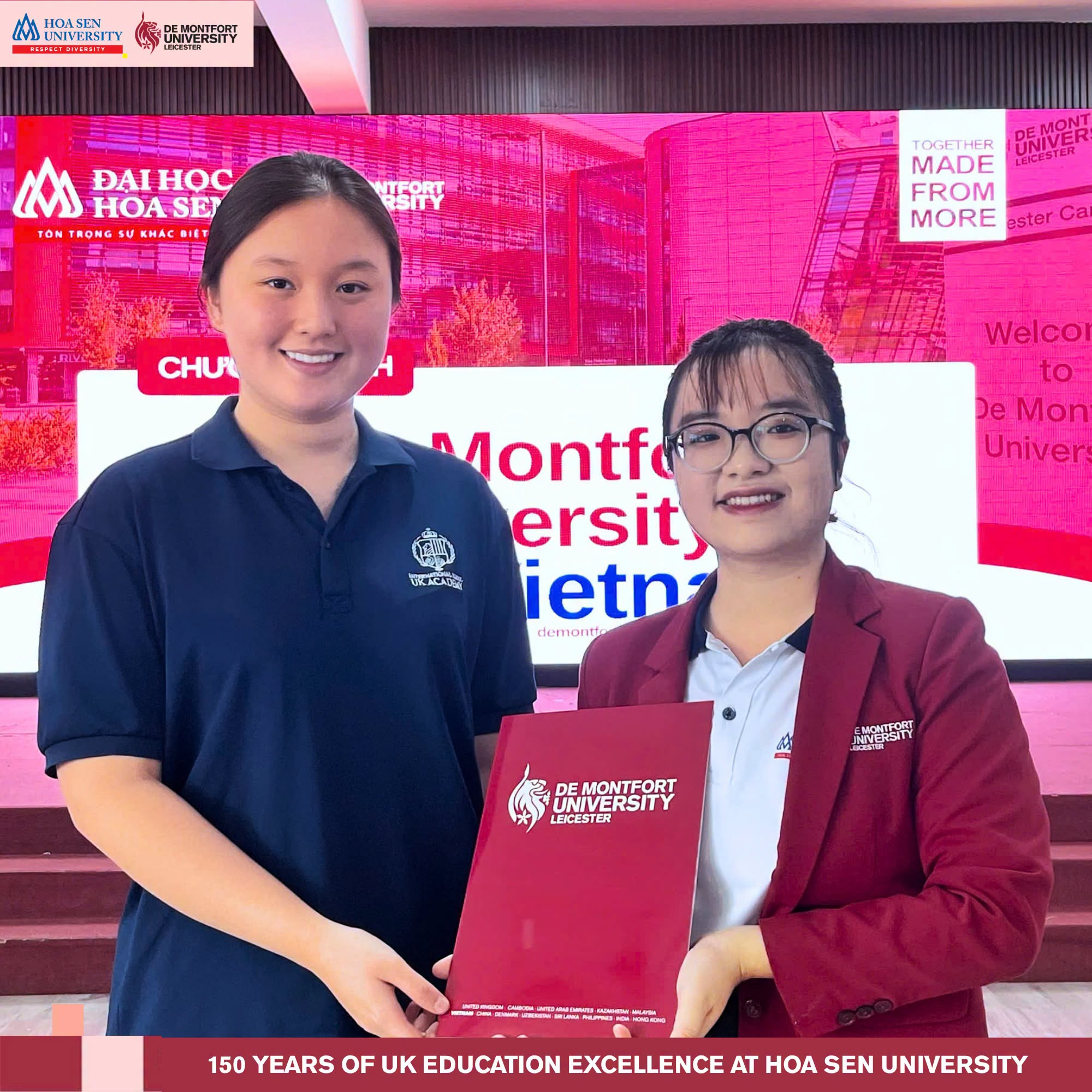 Chương trình DMU-HSU trao gần 50 suất học bổng tại Bà Rịa - Vũng Tàu, mở rộng cơ hội tiếp cận giáo dục chuẩn Vương quốc Anh