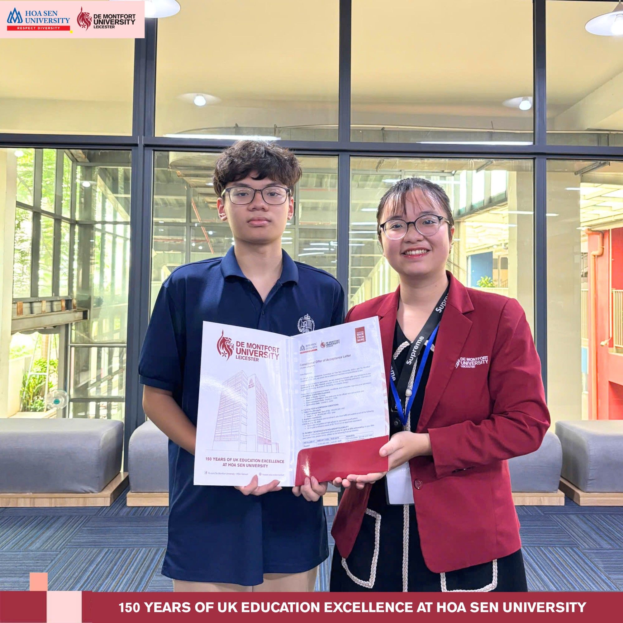 Chương trình DMU-HSU trao học bổng 15.000 bảng Anh cho học sinh UKA Bình Thạnh