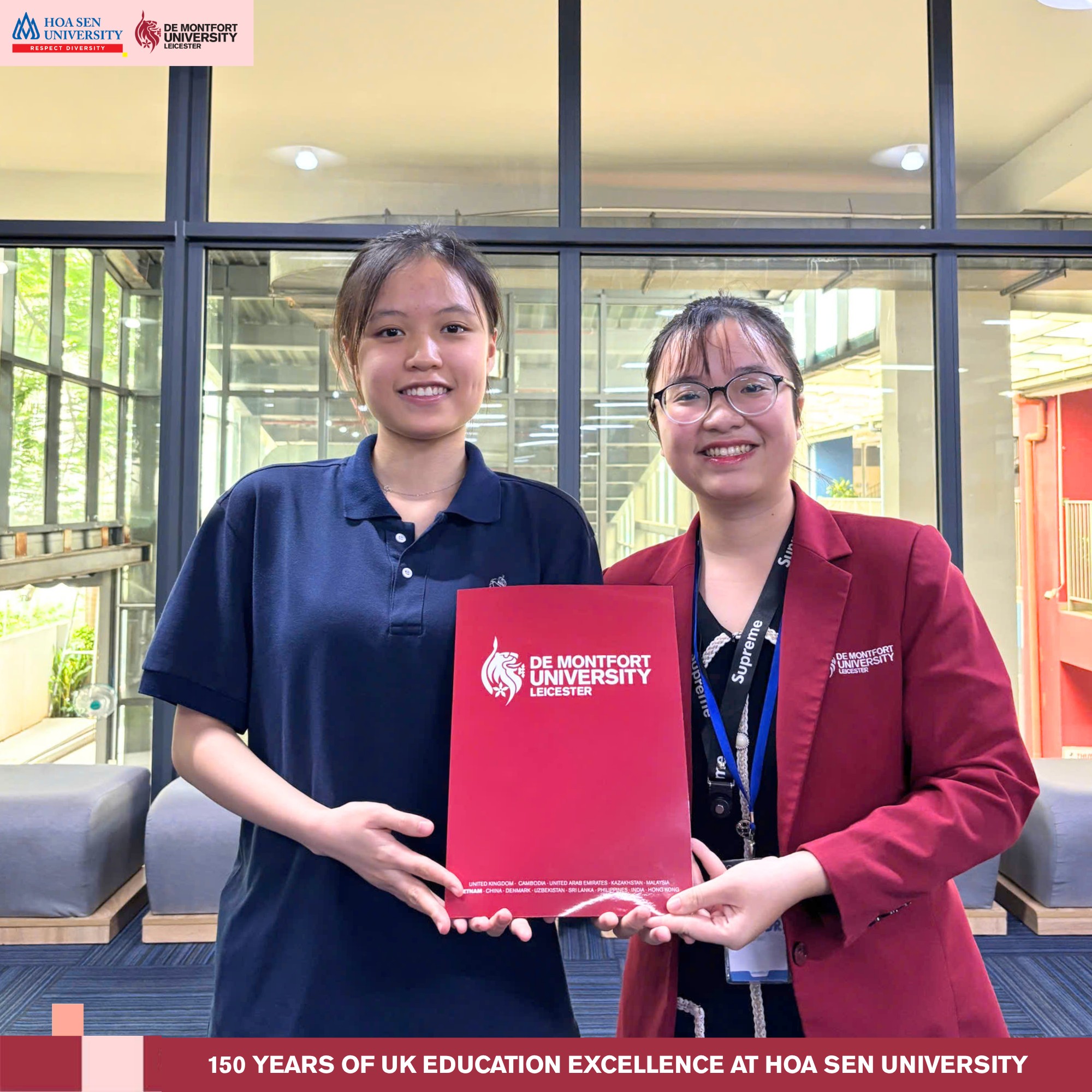 Chương trình DMU-HSU trao học bổng 15.000 bảng Anh cho học sinh UKA Bình Thạnh