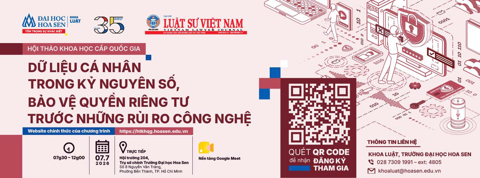 Hội thảo khoa học cấp quốc gia “Dữ liệu cá nhân trong kỷ nguyên số, bảo vệ quyền riêng tư trước những rủi ro công nghệ”