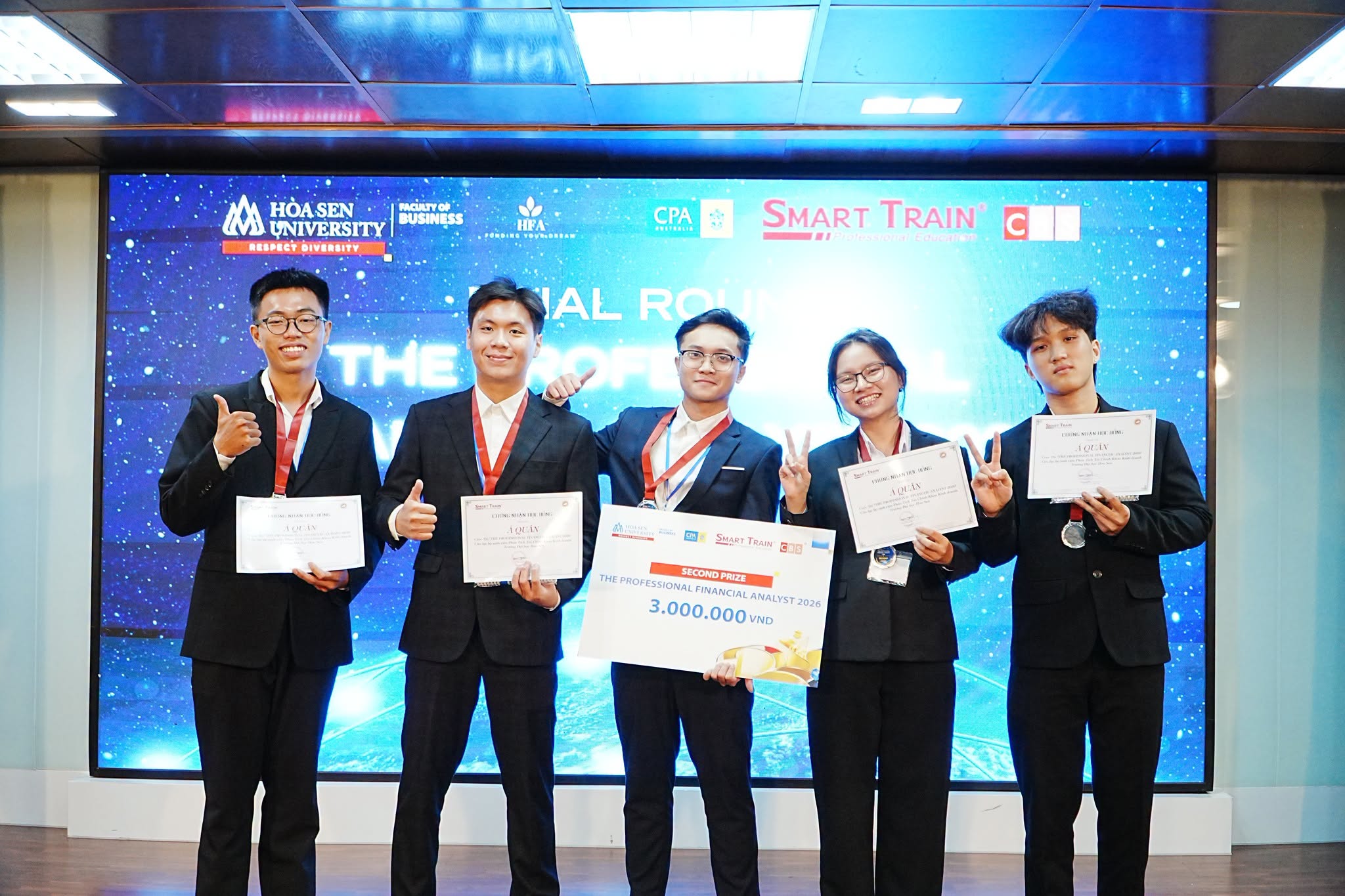 The Professional Financial Analyst 2026: Cuộc thi phân tích tài chính bằng tiếng Anh do sinh viên HSU tổ chức