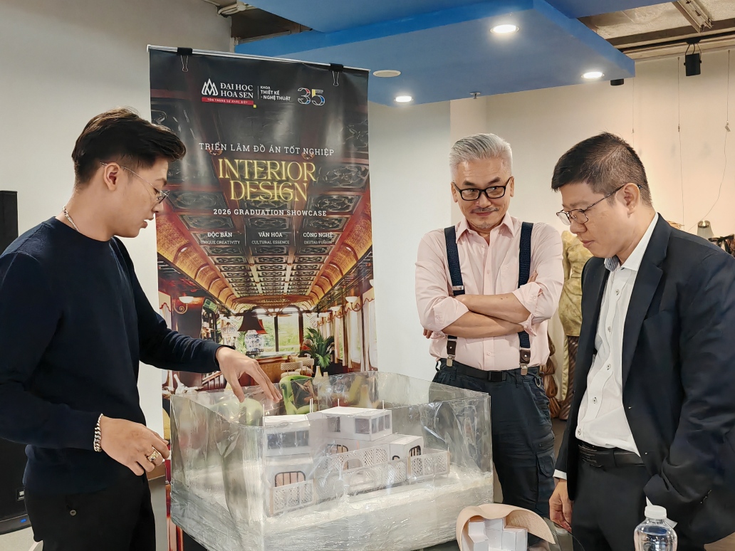 Từ bản sắc văn hóa đến không gian đương đại: Đồ án tốt nghiệp của sinh viên Thiết kế Nội thất chinh phục doanh nghiệp