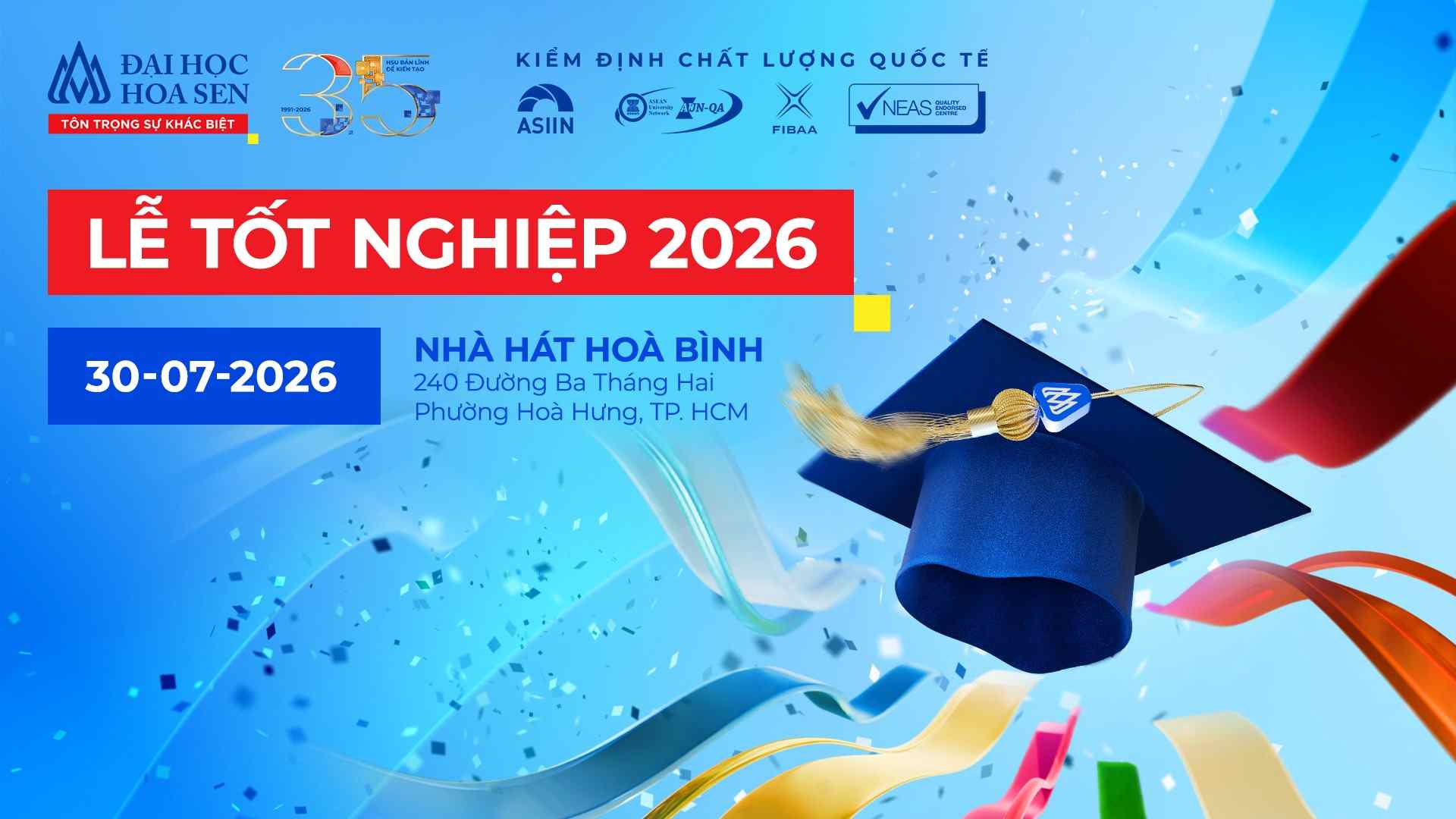 Lễ Tốt nghiệp Đại học Hoa Sen lần thứ 45: Ngày thanh xuân được gọi tên