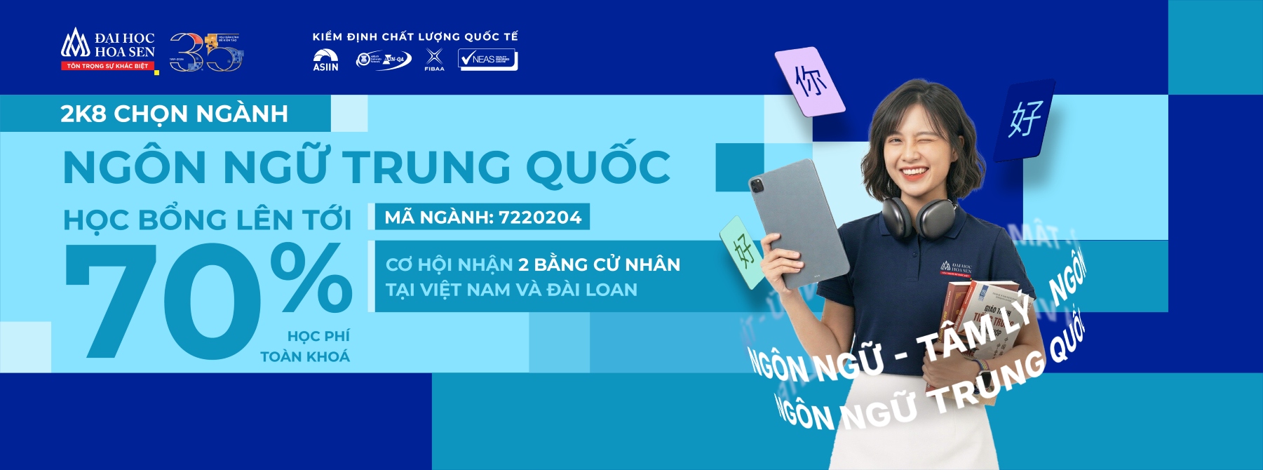 Ngành Ngôn ngữ Trung Quốc - tuyển sinh 2026