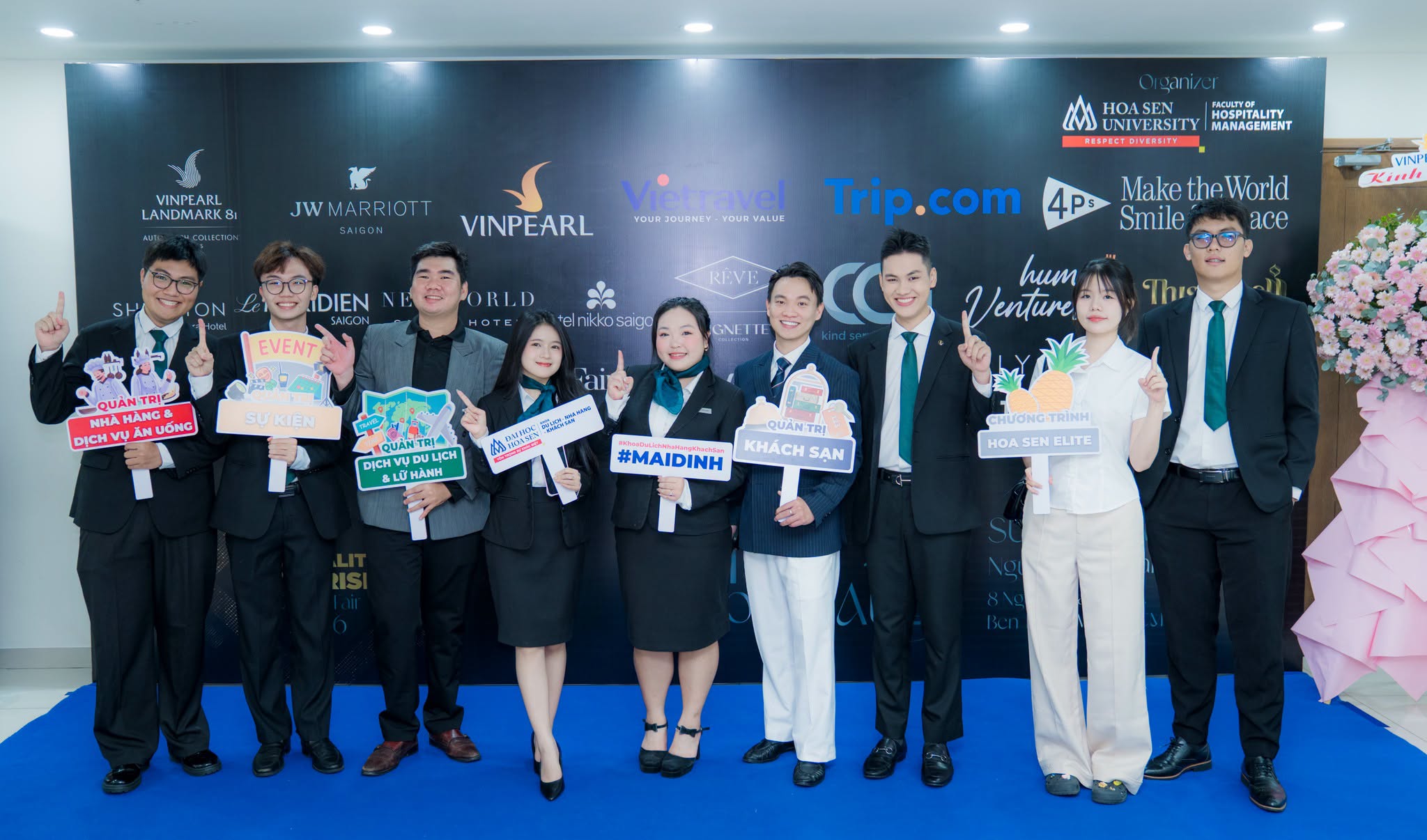 Sinh viên Hoa Sen kết nối hơn 20 doanh nghiệp tại Hospitality & Tourism Career Fair 2026