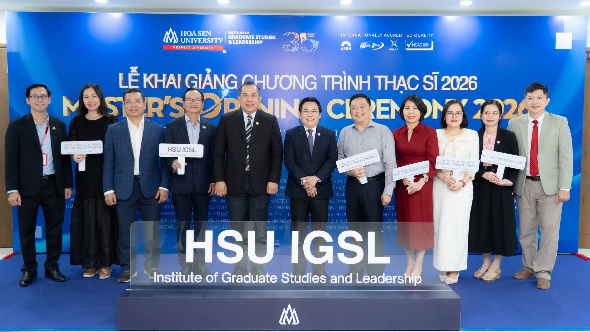 Khai giảng chương trình Thạc sĩ đợt 2/2026, Đại học Hoa Sen mở rộng lộ trình phát triển cho người học