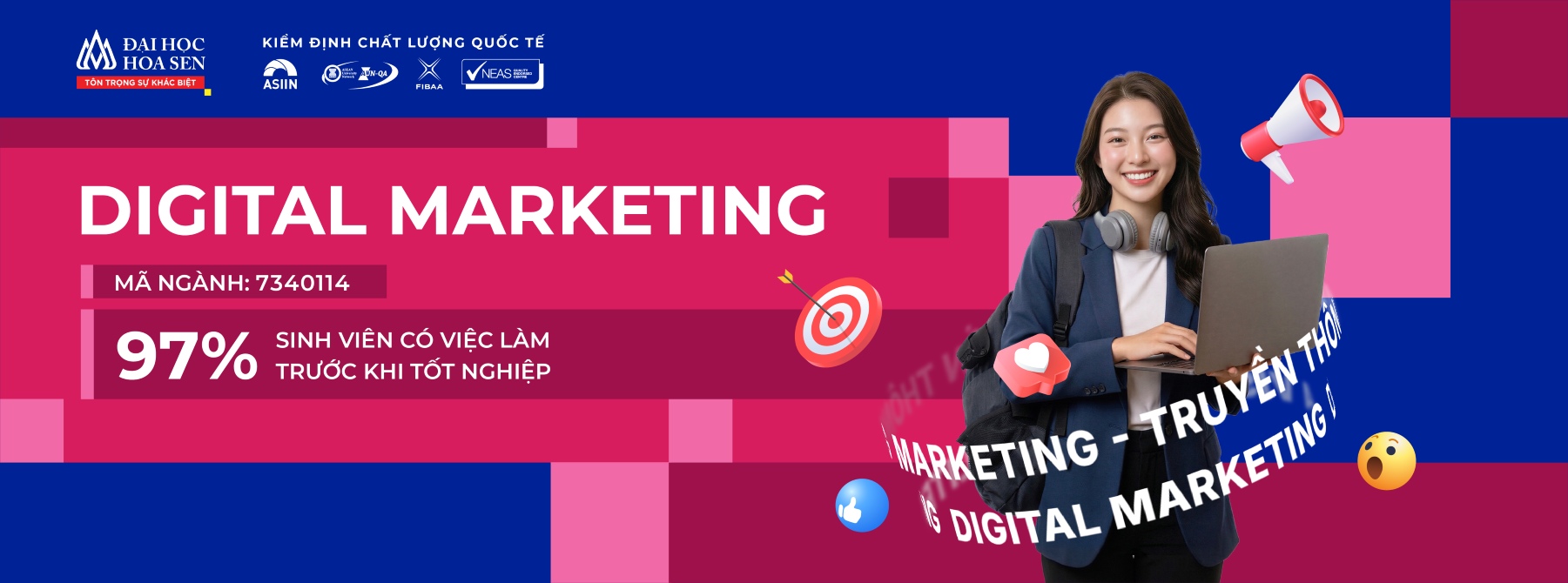 Ngành Digital Marketing - Đại học Hoa Sen