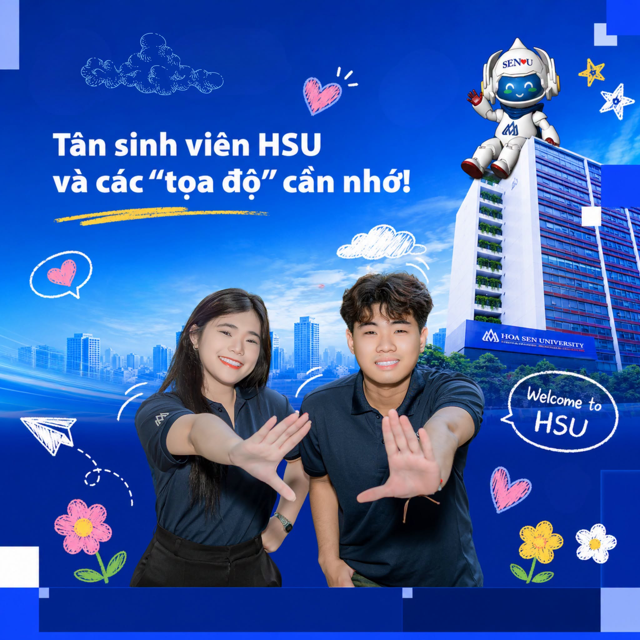 [Cẩm nang Tân sinh viên #3] Những “tọa độ” HSU tân sinh viên cần lưu lại