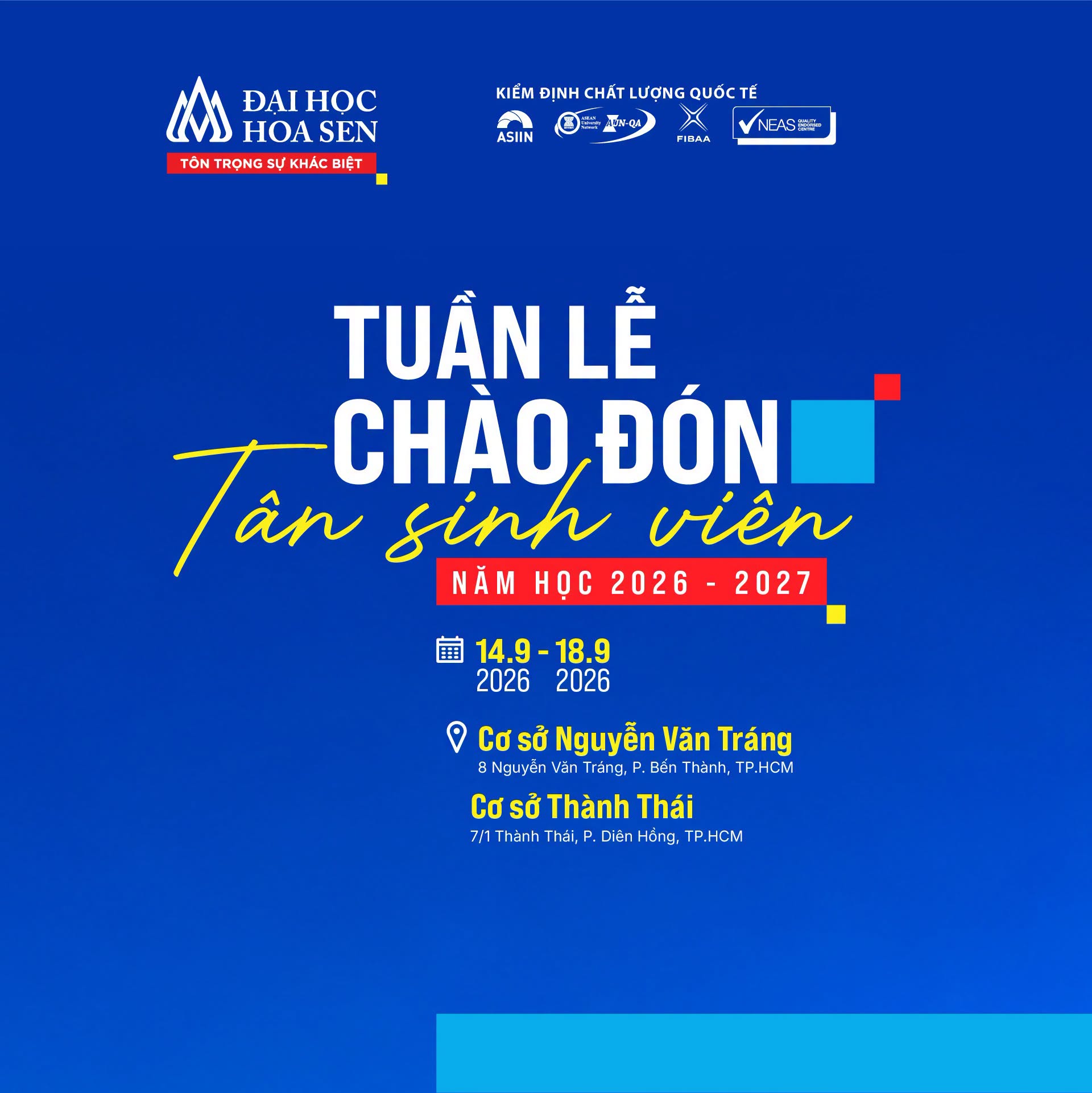 Tuần lễ Chào đón Tân sinh viên: Mở khóa trải nghiệm mới – Nhập cuộc hành trình tại HSU
