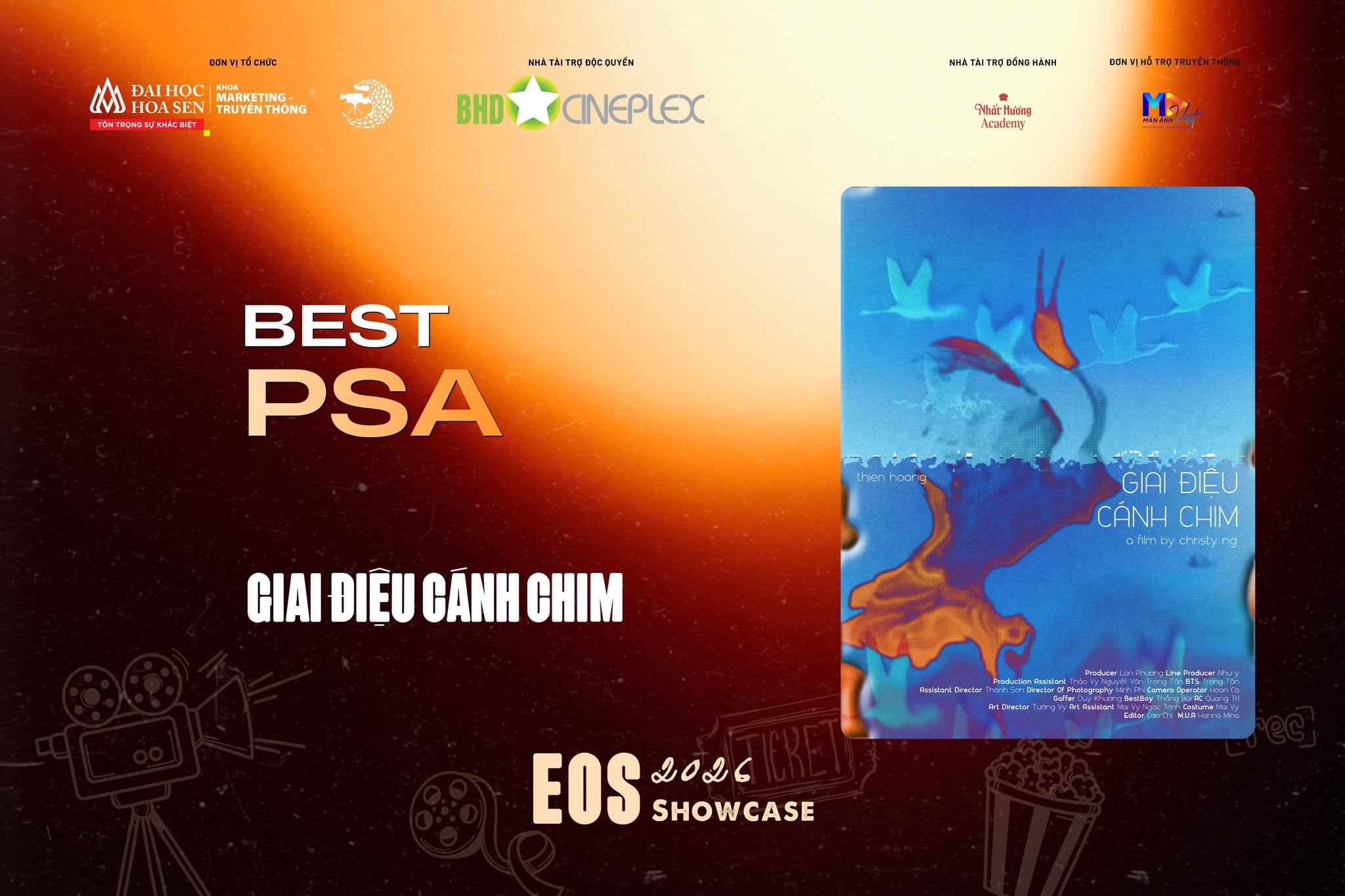 EOS 2026: Sinh viên HSU mang những sản phẩm sáng tạo lên màn ảnh lớn