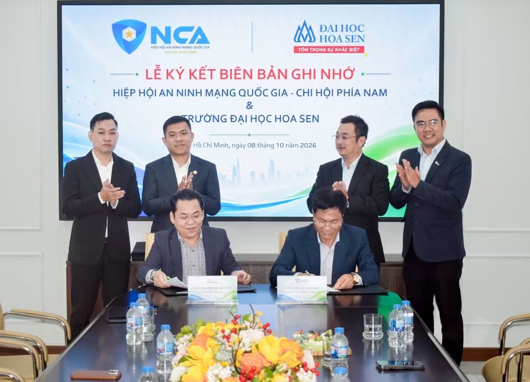 HSU ký kết MOU với Hiệp hội An ninh mạng Quốc gia – Chi hội phía Nam, thúc đẩy đào tạo an ninh mạng và mở rộng cơ hội thực tập, việc làm.