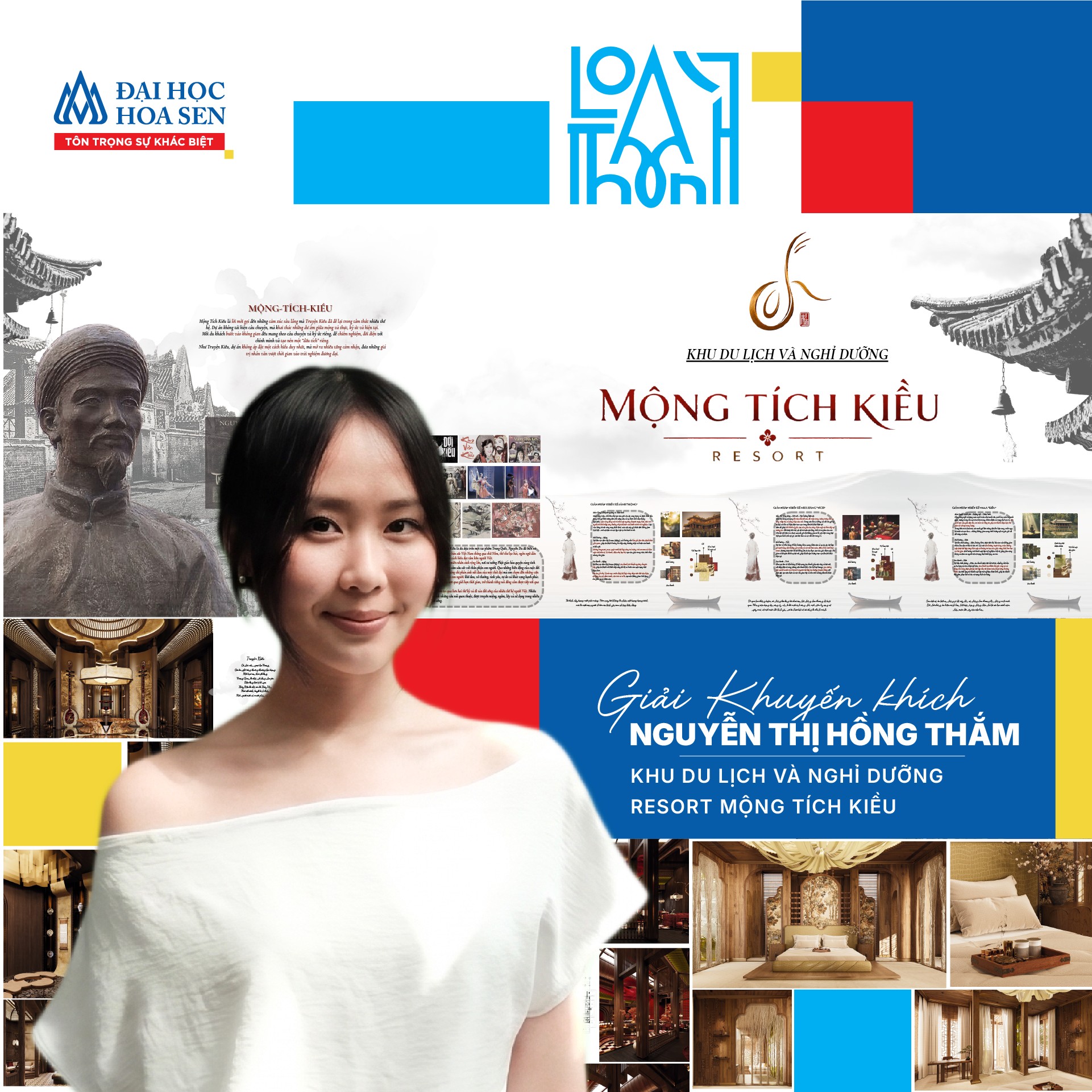 Ba đồ án, ba giải thưởng: Sinh viên Thiết kế nội thất HSU tỏa sáng tại Giải thưởng Loa Thành 2026
